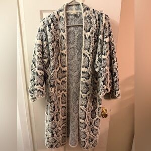 Anthropologie Black and White Cardigan